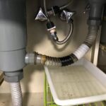 台所排水ジャバラホース修理